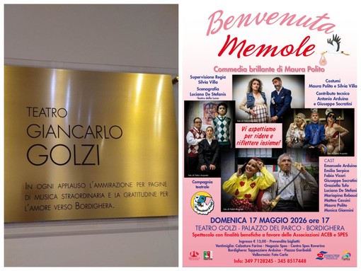 Bordighera, commedia e solidarietà: "Benvenuta Memole" di Maura Polito debutta al teatro Golzi (Foto)