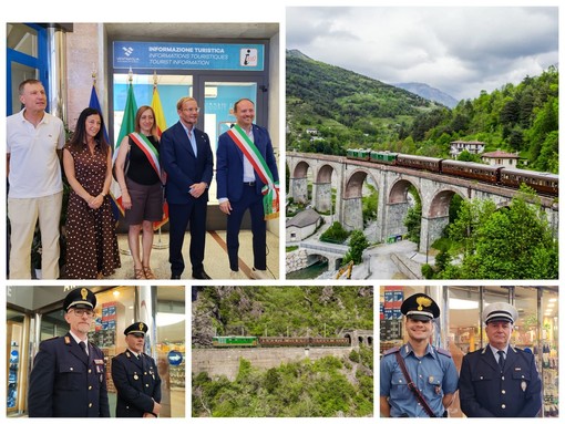 Ventimiglia, “Itinerari d’autore” da Torino a Imperia: torna il treno storico sulla Ferrovia delle Meraviglie (Foto e video)