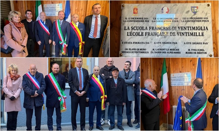 Scuola francese, Ventimiglia e Mentone firmano convenzione (Foto e video) Scuola francese, Ventimiglia e Mentone firmano convenzione (Foto e video)