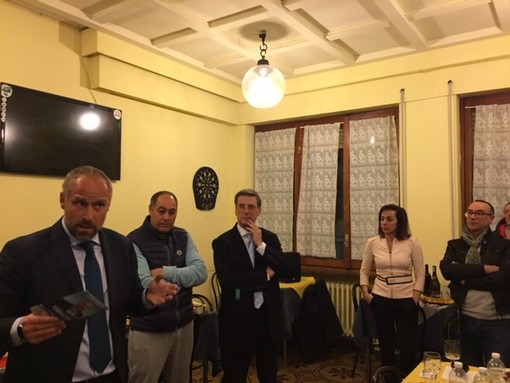 Elezioni Sanremo: tappa a Poggio ieri sera per il candidato sindaco del centro destra unito Sergio Tommasini