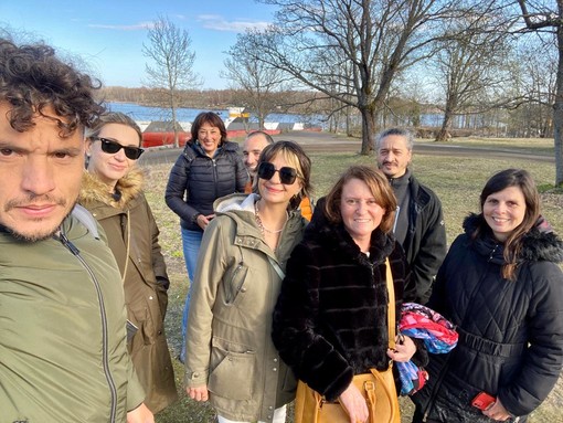 La delegazione di giornalisti liguri presenti a Helsinki