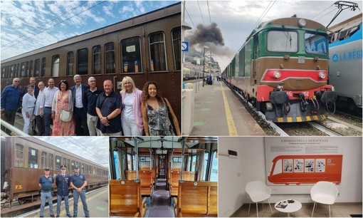 Cooperazione transfrontaliera, mare e montagna collegate dalla 'Ferrovia delle Meraviglie': da Ventimiglia parte il treno storico (Foto e video)