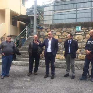 Elezioni Sanremo: il candidato sindaco del centro destra unito Sergio Tommasini in visita a San Giovanni