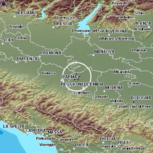 Sentita anche in provincia di Imperia la scossa di terremoto con epicentro a Reggio Emilia