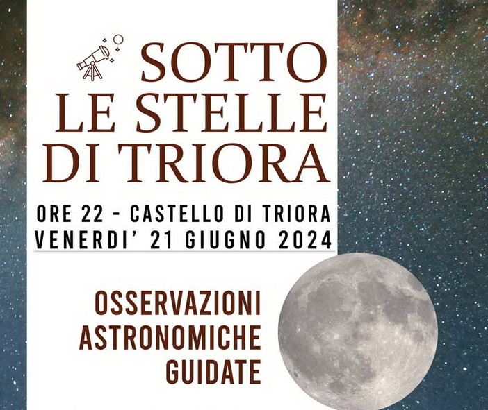 ‘Sotto le stelle di Triora’, appuntamento alla scoperta delle meraviglie del cielo stellato e degli splendidi panorami dell’entroterra