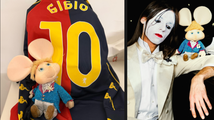 Topo Gigio, dopo il successo al Teatro Ariston l’omaggio del Genoa: per lui una maglia rossoblù speciale Topo Gigio, dopo il successo al Teatro Ariston l’omaggio del Genoa: per lui una maglia rossoblù speciale