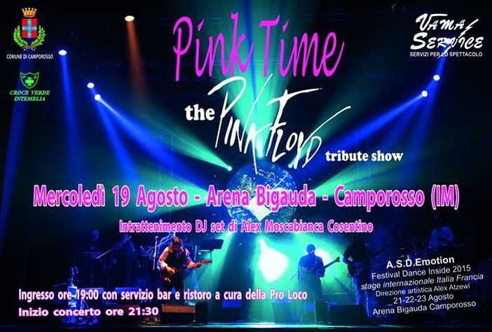 Camporosso: fervono i preparativi per 'Pink Time the pink Floyd tribute show' Camporosso: fervono i preparativi per 'Pink Time the pink Floyd tribute show'