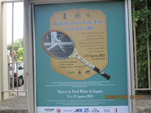 Tennis: al via a Bordighera il Torneo di doppio in bianco totale (Total White) e con racchette di legno