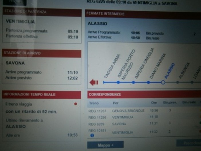 Scambio rotto nella stazione di Alassio: treno regionale in ritardo di oltre 50 minuti Scambio rotto nella stazione di Alassio: treno regionale in ritardo di oltre 50 minuti