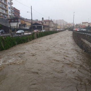 Allerta rossa: continua a piovere sull'imperiese, il torrente Impero raggiunge il primo livello di guardia (foto e video)