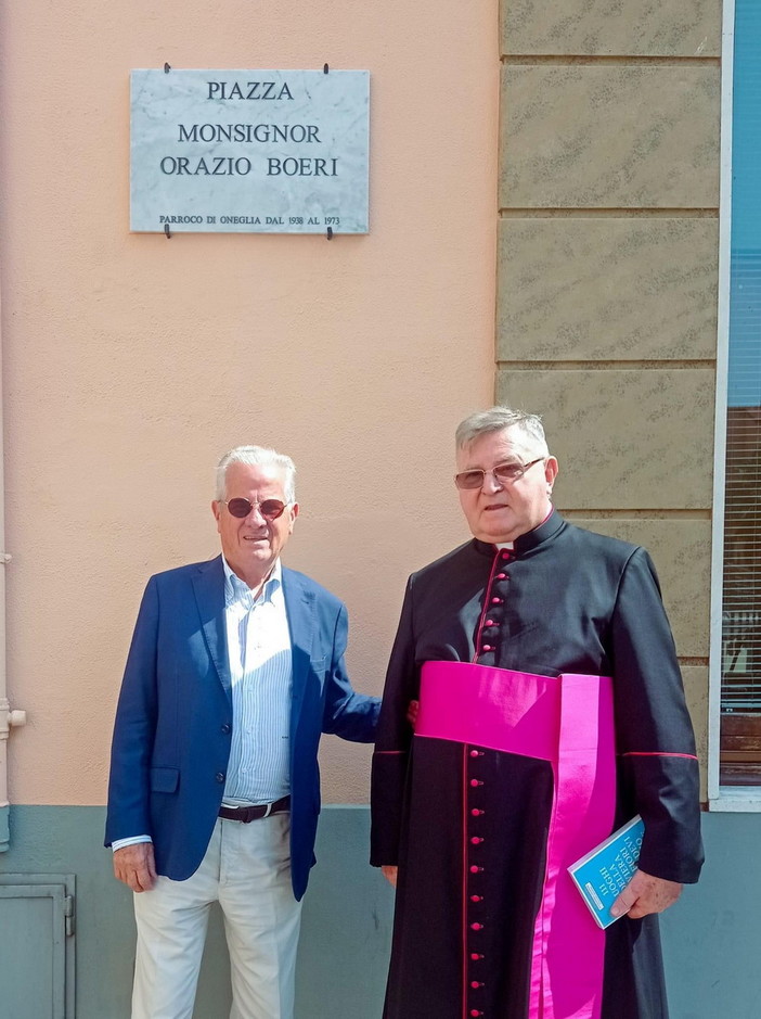 Imperia: questa mattina a Oneglia, intitolazione di una piazza a Monsignor Orazio Boeri Imperia: questa mattina a Oneglia, intitolazione di una piazza a Monsignor Orazio Boeri