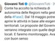 Coronavirus: conferma del Governatore Giovanni Toti "Conte ha dato l'ok per le riaperture dal 18 maggio"