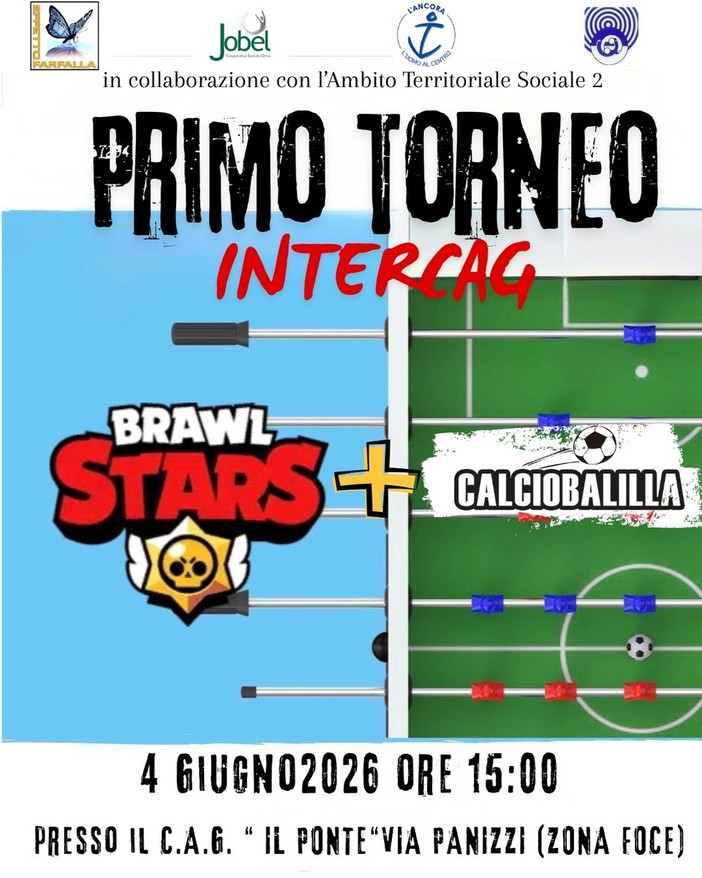 I giovani dei Centri Aggregativi dell’Ambito Territoriale Sociale 2 si incontrano a Sanremo per un torneo di calcio-balilla e Brawl Stars I giovani dei Centri Aggregativi dell’Ambito Territoriale Sociale 2 si incontrano a Sanremo per un torneo di calcio-balilla e Brawl Stars