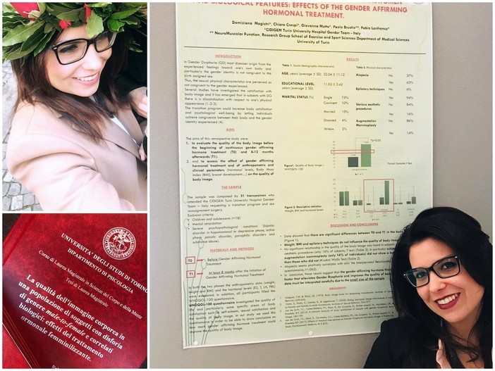 Sanremo: si laurea con una tesi sulla disforia di genere, Domiziana Magistri a Roma per la conferenza internazionale EPATH