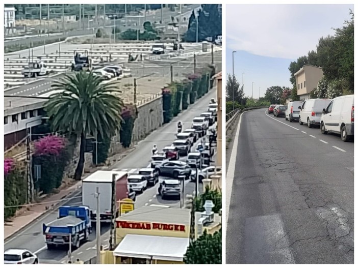Code sull'Aurelia, traffico in tilt tra Bordighera e Ventimiglia (Foto) Code sull'Aurelia, traffico in tilt tra Bordighera e Ventimiglia (Foto)