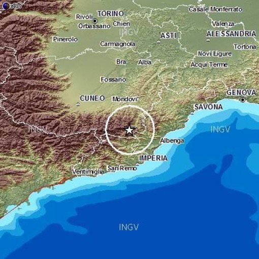Torna a tremare il cuneese: 3 scosse di terremoto registrate nelle ultime ore percepite anche nel Ponente