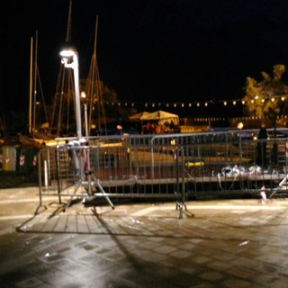 Temporale ad Arma di Taggia: è stata annullata la serata da discoteca in piazza Chierotti