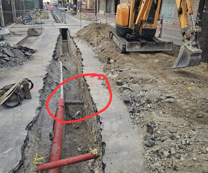Vallecrosia, lavori in via don Bosco. Perri: "Emerso un imprevisto tecnico"