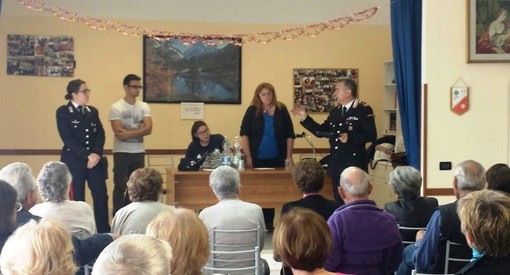 Prevenzione dei delitti ai danni di anziani, doppio incontro dei Carabinieri presso i centri anziani di Taggia e Arma di Taggia