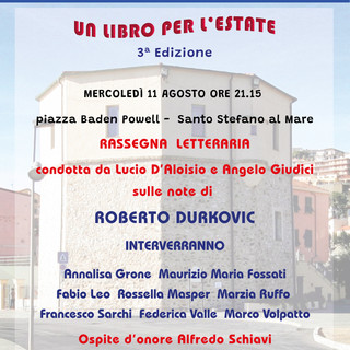 Santo Stefano al Mare: stasera cultura protagonista con "Un Libro per l'estate" Santo Stefano al Mare: stasera cultura protagonista con "Un Libro per l'estate"