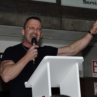 Nicola Franzoni alla manifestazione del Movimento Imprese Italiane