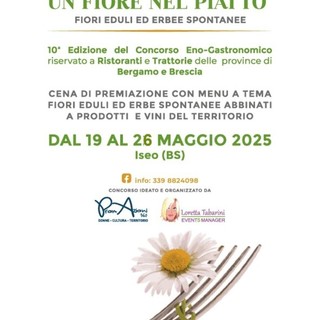 “Un Fiore nel Piatto”: al via la decima edizione del concorso dedicato alla cucina con i fiori eduli, ideato e diretto da Loretta Tabarini