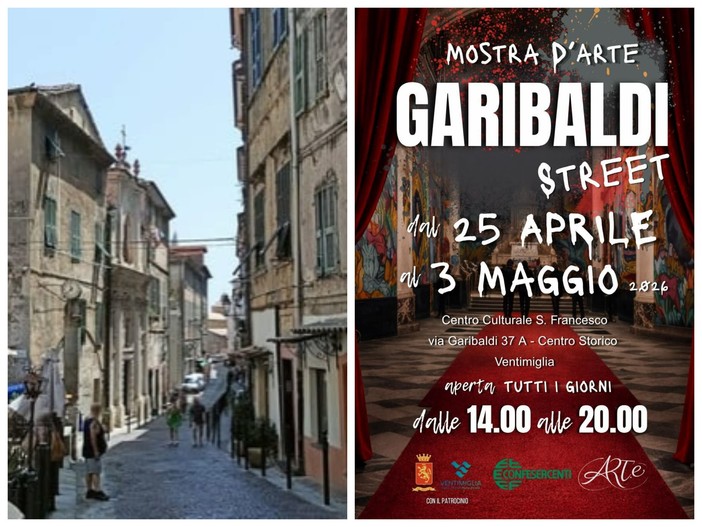'Garibaldi Street', mostra d'arte nel centro storico di Ventimiglia (Foto)