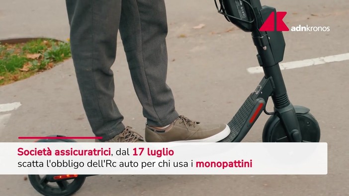 Monopattini, obbligo assicurazione del 17 luglio Monopattini, obbligo assicurazione del 17 luglio