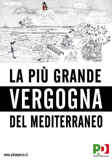 Imperia: ecco il manifesto denuncia sul porto turistico del PD, "La più grande Vergogna del Mediterraneo"