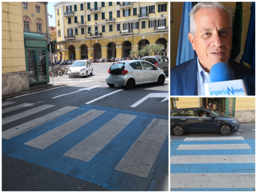 Imperia: il sindaco Scajola loda il semaforo di via Bonfante &quot;Pedoni più sicuri e traffico più veloce&quot; (Foto e video)