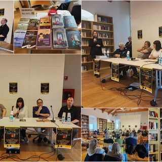 Noir in biblioteca, cinque autori si raccontano a "Ventimiglia in giallo" (Foto e video) Noir in biblioteca, cinque autori si raccontano a "Ventimiglia in giallo" (Foto e video)