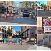 Bordighera, lavori in via Roma: strada chiusa e modifiche alla viabilità (Foto) Bordighera, lavori in via Roma: strada chiusa e modifiche alla viabilità (Foto)