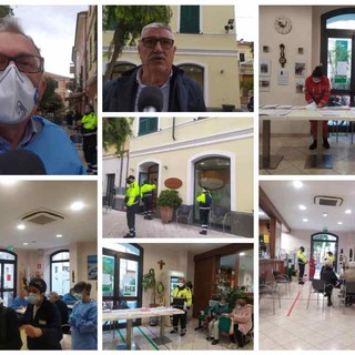 A Diano Marina si vaccinano gli under 80 senza prenotazione, "Oltre 200 dosi al giorno, centri periferici migliore soluzione" (foto e video)