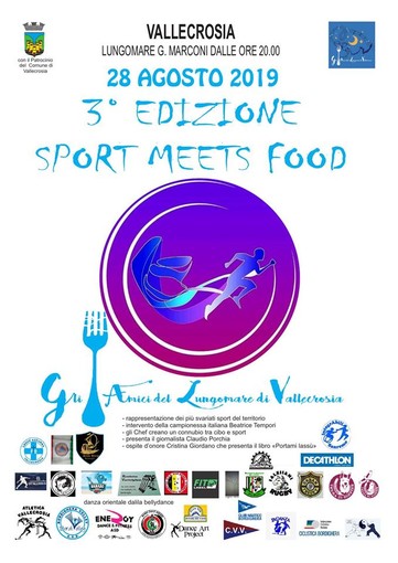 Vallecrosia questa sera sul lungomare Marconi torna la terza edizione di SPORT MEETS FOOD. (Il programma definitivo) Vallecrosia questa sera sul lungomare Marconi torna la terza edizione di SPORT MEETS FOOD. (Il programma definitivo)
