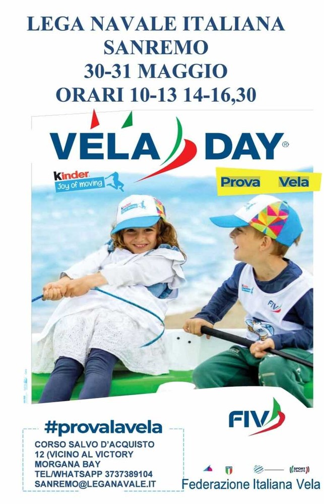 La Lega Navale Italiana di Sanremo organizza il Vela Day La Lega Navale Italiana di Sanremo organizza il Vela Day
