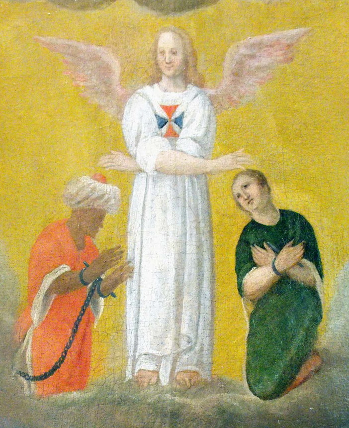 Triora: il dipinto "La visione di S.Giovanni di Matha" torna all'antico splendore Triora: il dipinto "La visione di S.Giovanni di Matha" torna all'antico splendore