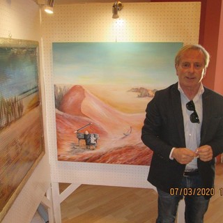 Ventimiglia: dopo il lockdown ha riaperto la mostra delle opere di Franco Carletti