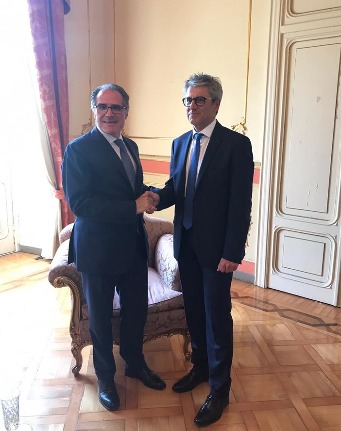 Imperia: il Prefetto delle Alpi Marittime, Bernard Gonzalez in visita in Prefettura Imperia: il Prefetto delle Alpi Marittime, Bernard Gonzalez in visita in Prefettura