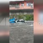 Bomba d'acqua su Roma, le immagini di Corso Francia allagato
