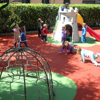La nuova area gioco a Villa Vigo