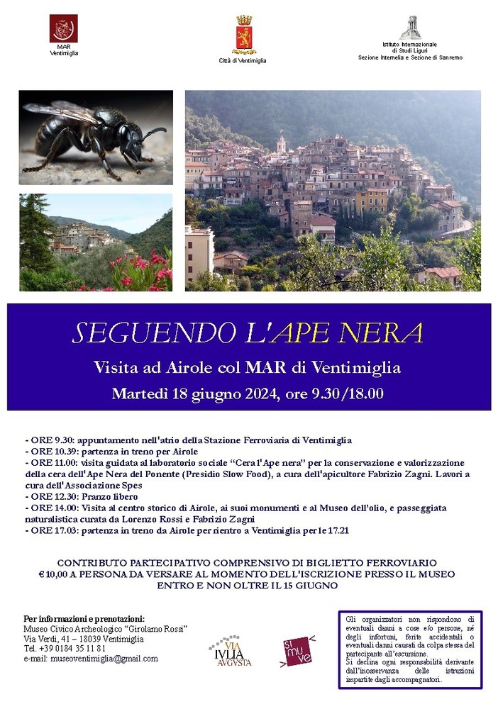 Il 18 giugno visita ad Airole con il MAR di Ventimiglia Il 18 giugno visita ad Airole con il MAR di Ventimiglia