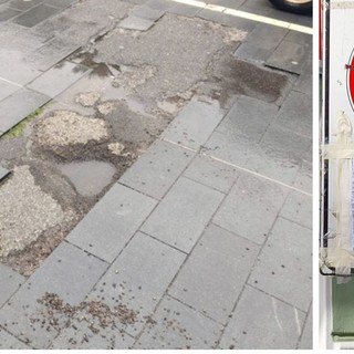 Buche in via Colombo ad Arma di Taggia, il Comune: "Cartelli esposti da lunedì, domani l'inizio dei lavori"
