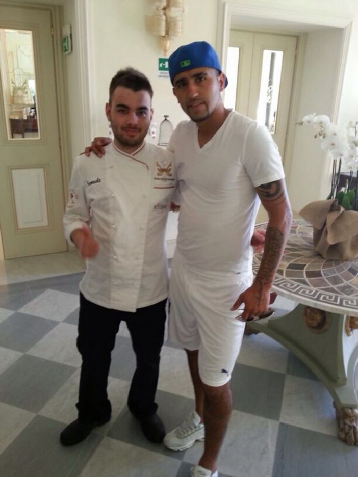 Vidal durante una visita a Sanremo il 12 novembre scorso