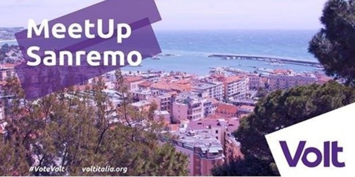 Sanremo: giovedì prossimo, presentazione del movimento politico Volt Europa