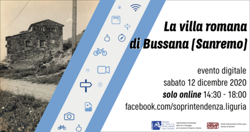 Sanremo: questo pomeriggio evento in streaming sulla villa romana di Bussana Sanremo: questo pomeriggio evento in streaming sulla villa romana di Bussana