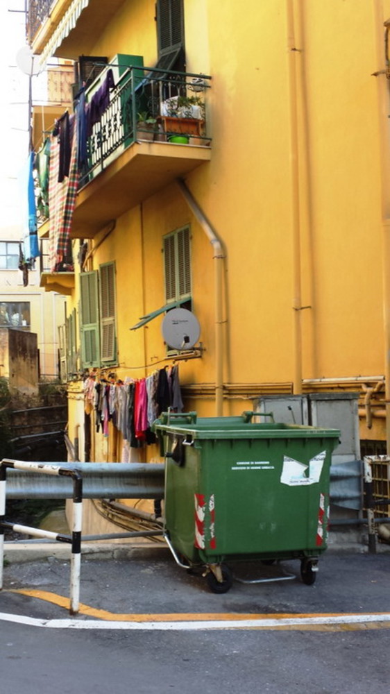 Sanremo: bidone senza coperchio e miasmi insopportabili in via Goethe