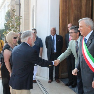 Imperia: la delegazione americana di Newport in visita ufficiale a palazzo comunale