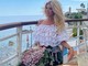 Bordighera: la bellissima showgirl svedese Victoria Silvstedt ospite del ristorante La Reserve Bordighera: la bellissima showgirl svedese Victoria Silvstedt ospite del ristorante La Reserve