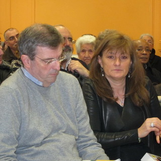 Claudio Burlando e Lorena Rambaudi stamani al Borea Claudio Burlando e Lorena Rambaudi stamani al Borea