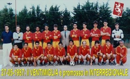 Ventimiglia Calcio. L'amarcord: trent'anni fa la conquista dell'Interregionale (l'attuale Serie D) rivissuta nella clip di Franco Rebaudo (VIDEO)